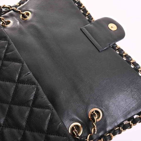 Chanel Lambskin Chain Shoulder Bag Black - Picture 9 of 9